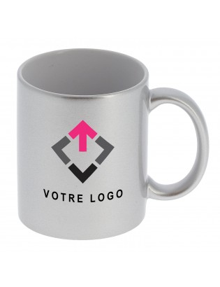 Mug céramique 330ml - Argent